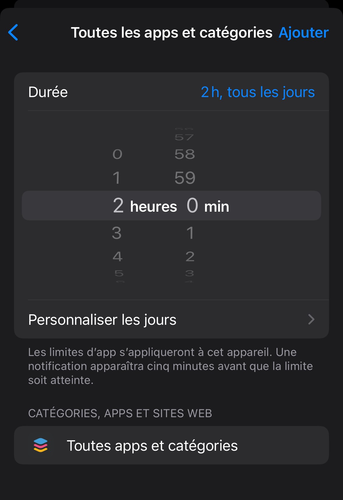 apple temps d'écran